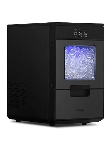 Nugget Countertop Ice Maker with Self-Cleaning Function, Refillable Water Tank, Perfect for Kitchens, Offices, Home Coffee Bars, and More