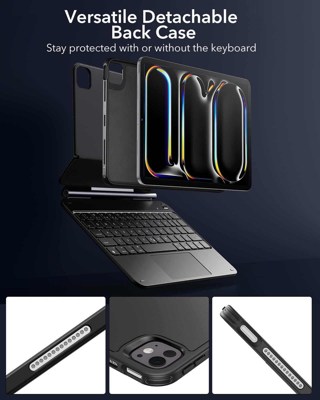 ESR iPad Pro 13 Inch Case with Keyboard (M4, 2024)