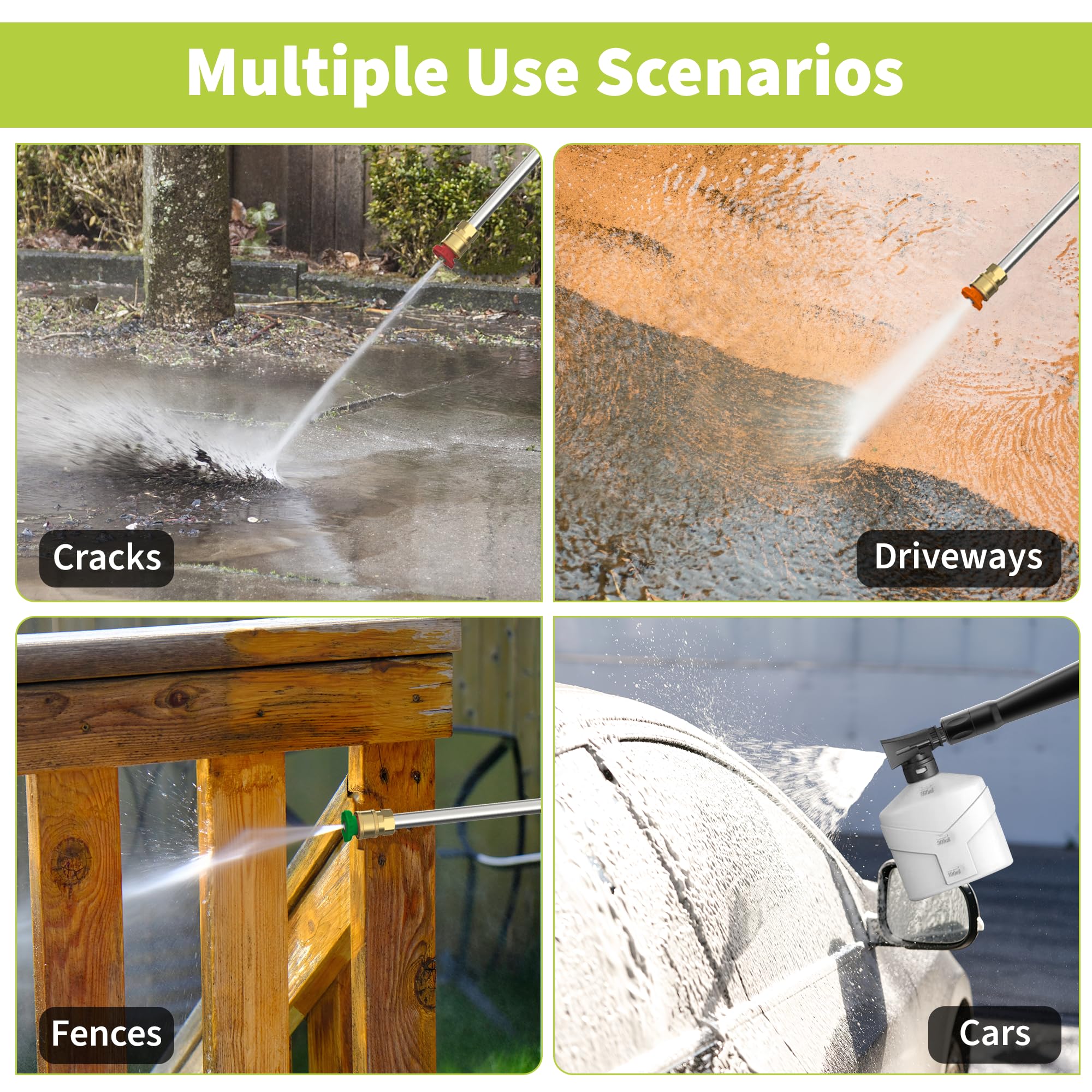 Yeryork 3500 PSI 2.4 GPM Electric Pressure Washer