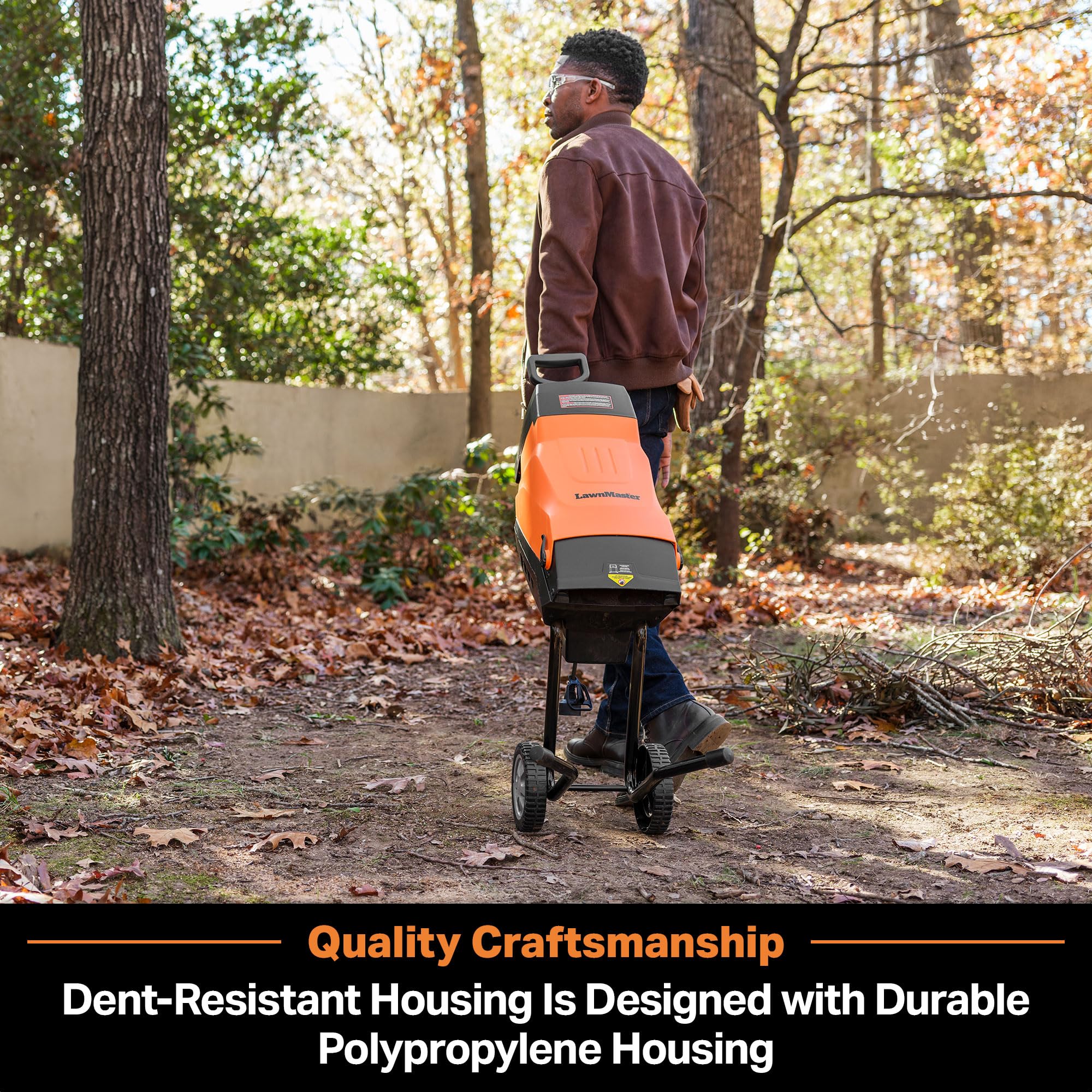 LawnMaster 15-Amp Electric Wood Chipper Shredder