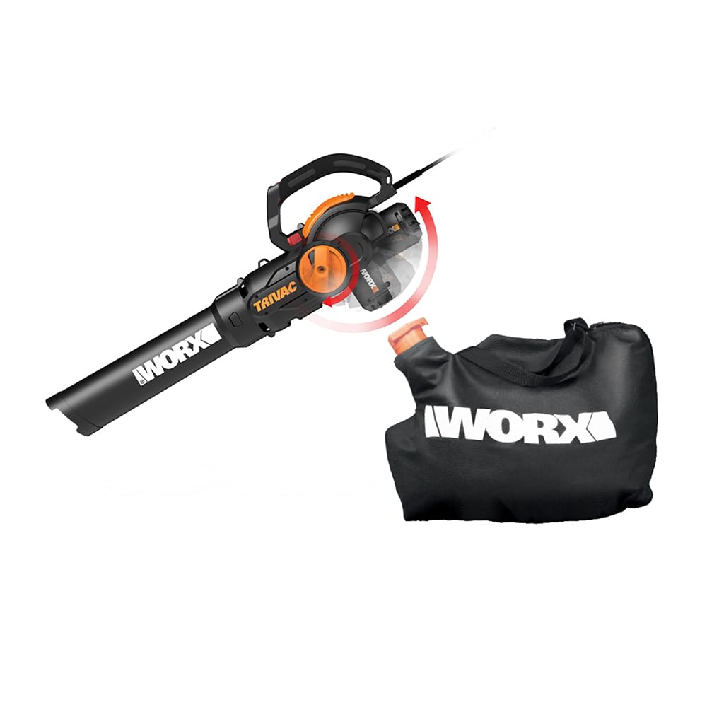 WORX 12 Amp Trivac 3-in-1 Electric Leaf Blower/Mulcher/Yard Vacuum