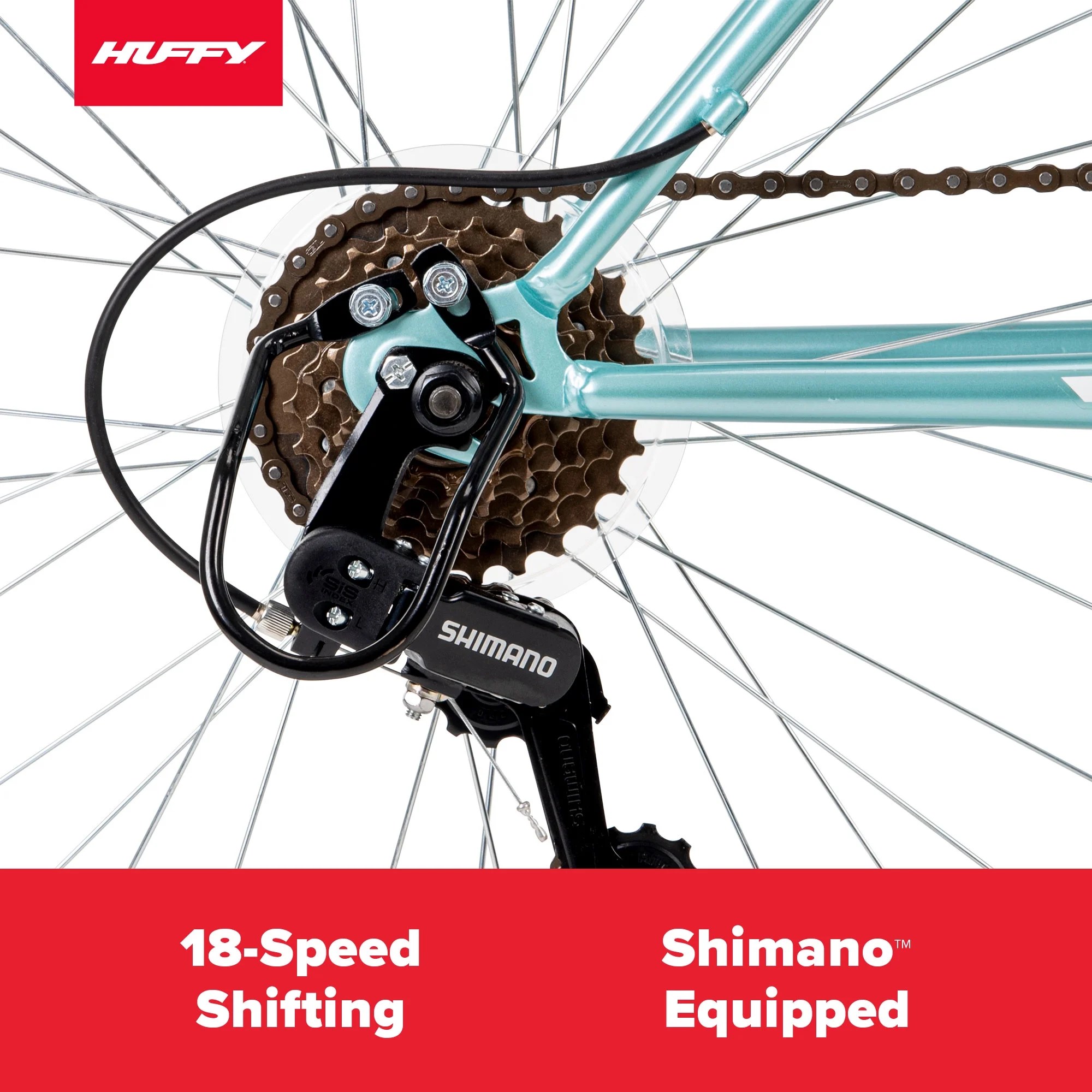 Huffy 26′′ Rock Creek Mountain Bike, Fits Riders 5’0′′+, Mint, Adult, Women’s