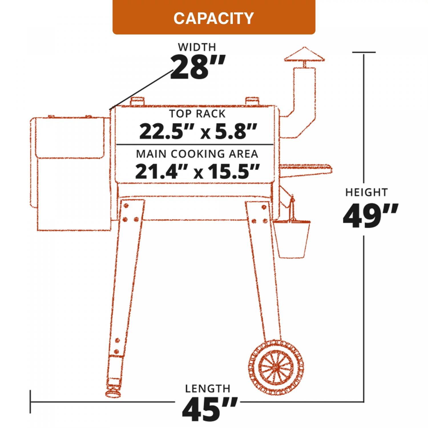 ZPG-450A3 Wood Pellet Grill & Smoker, 8-in-1 BBQ, Black, 2022 Model, Digital Control, 459 sq. in. Cooking Area