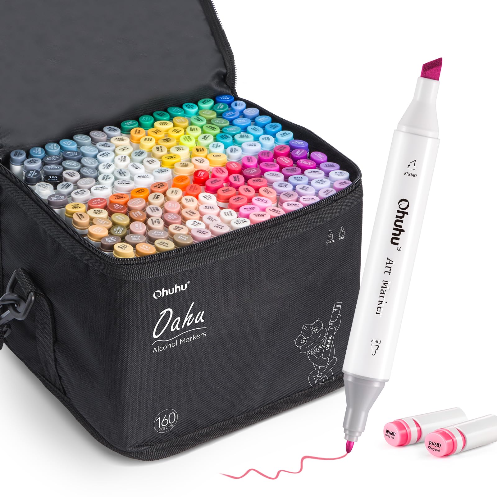 Ohuhu Alcohol Markers - Double Tipped Art Marker Set