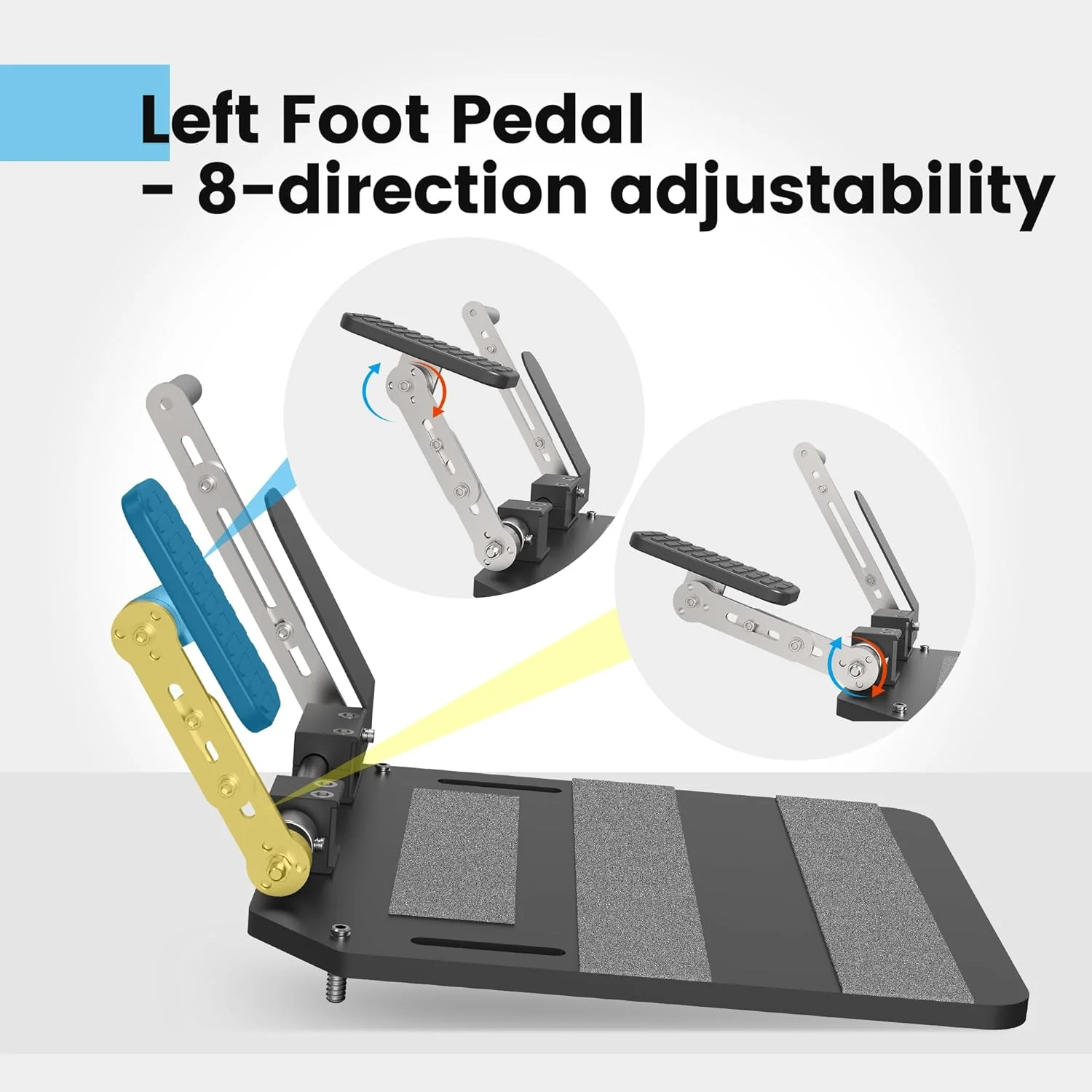 2025 Portable left foot accelerator gas pedal LFGP secures driving aid