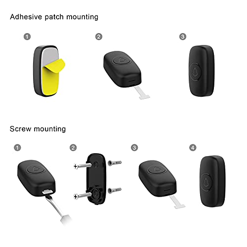 SECRUI Wireless Doorbell, Easy installation, Waterproof, Adjustable Volume, 58 Chimes