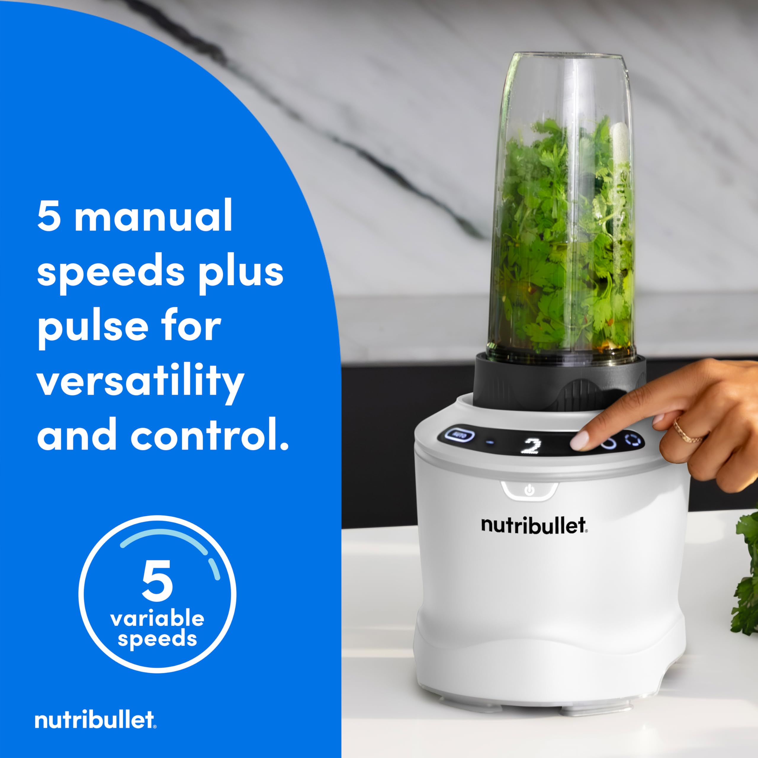nutribullet SmartSense Blender Combo, 1400 Watt Gunmetal