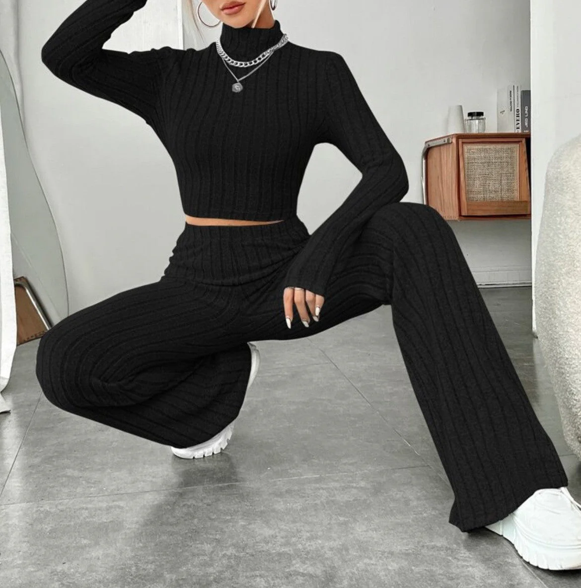Odette Two-Piece Turtleneck Set