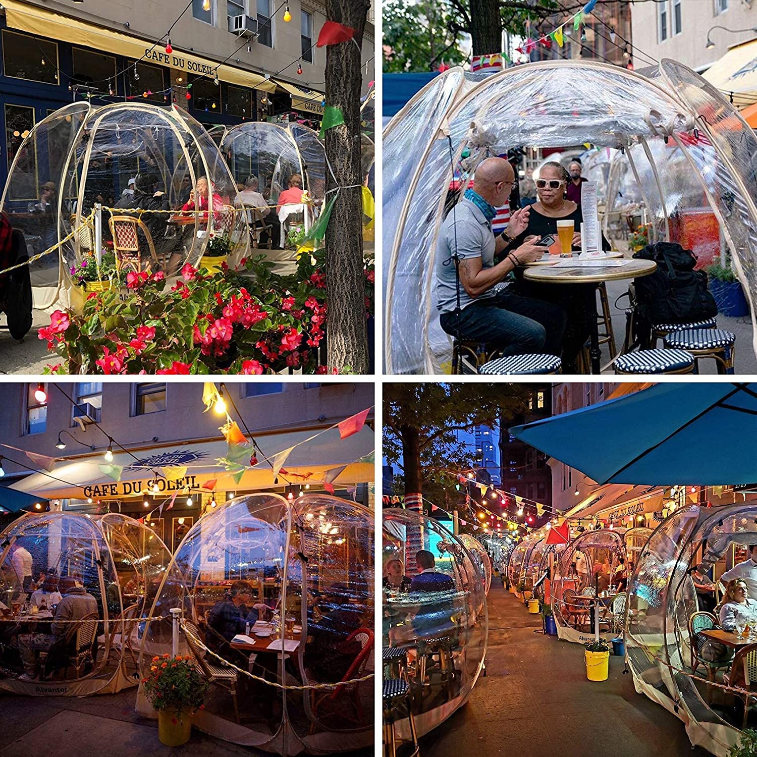 Bubble Tent Pop Up Gazebo, 8-10 Person Igloo Dome Garden Patio Canopy Shelter