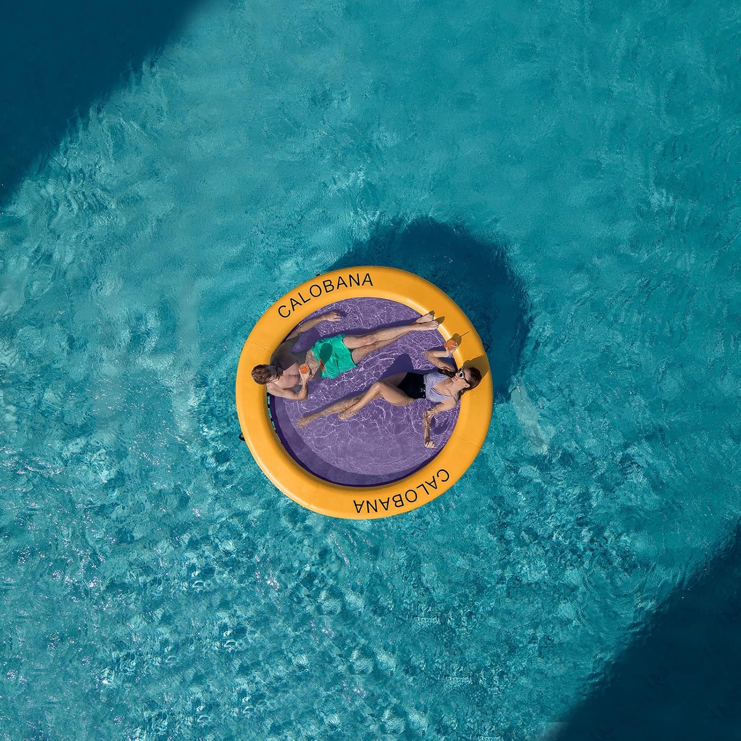 Round Floating Ring Hammock - Heavy Duty Inflatable Raft