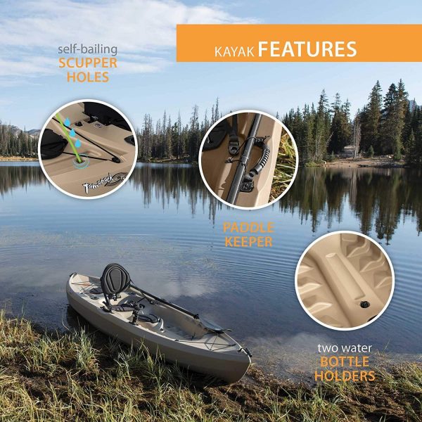 2025 Lifetime 90806 Tamarack Angler 100 Fishing Kayak C 2 Pack (Paddles Included)