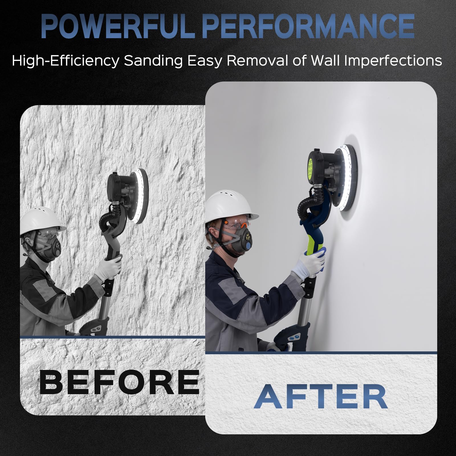 IMQUALI Drywall Sander with Vacuum Dust Collector