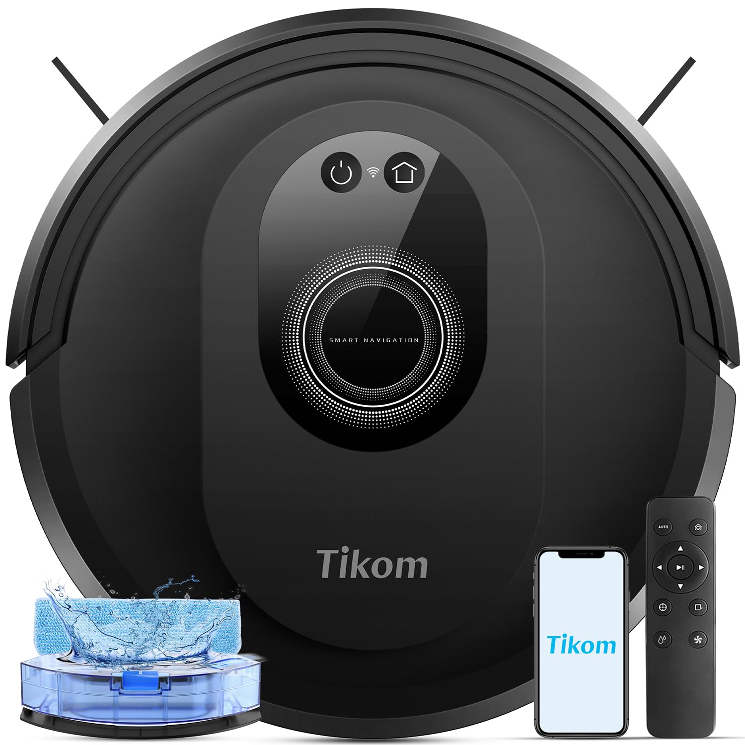 Tikom Robot Vacuum and Mop Combo, 5000Pa Robotic Vacuum Cleaner