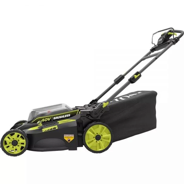 40V Brushless 20 in. Walk Behind Self Propelled Mower String Trimmer Leaf Blower with (2) Batteries and (2) Chargers