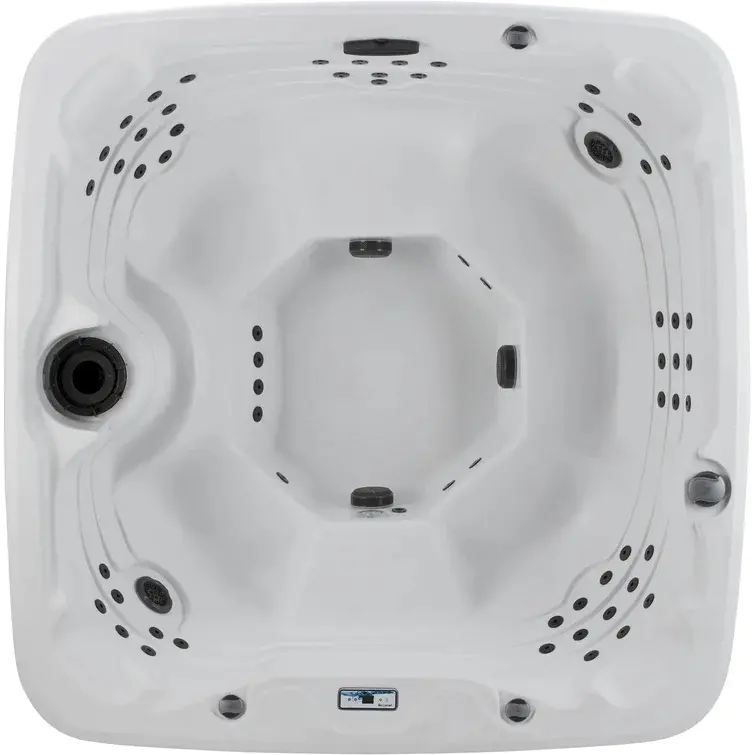 Lifesmart Spas LS700DX 230 Volt 7-Person 90-Jet Square Hot Tub with Ozonato