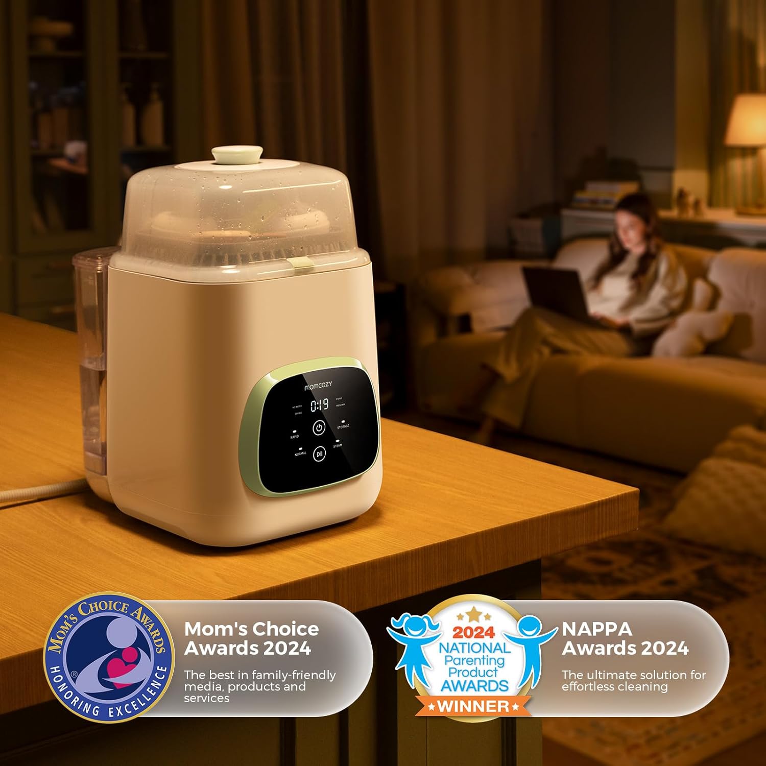 KleanPal Pro Baby Bottle Washer, Sterilizer & Dryer - All-in-One Cleaning Machine for Bottles, Pump Parts & Baby Essentials - Time-Saving & Effortless Care