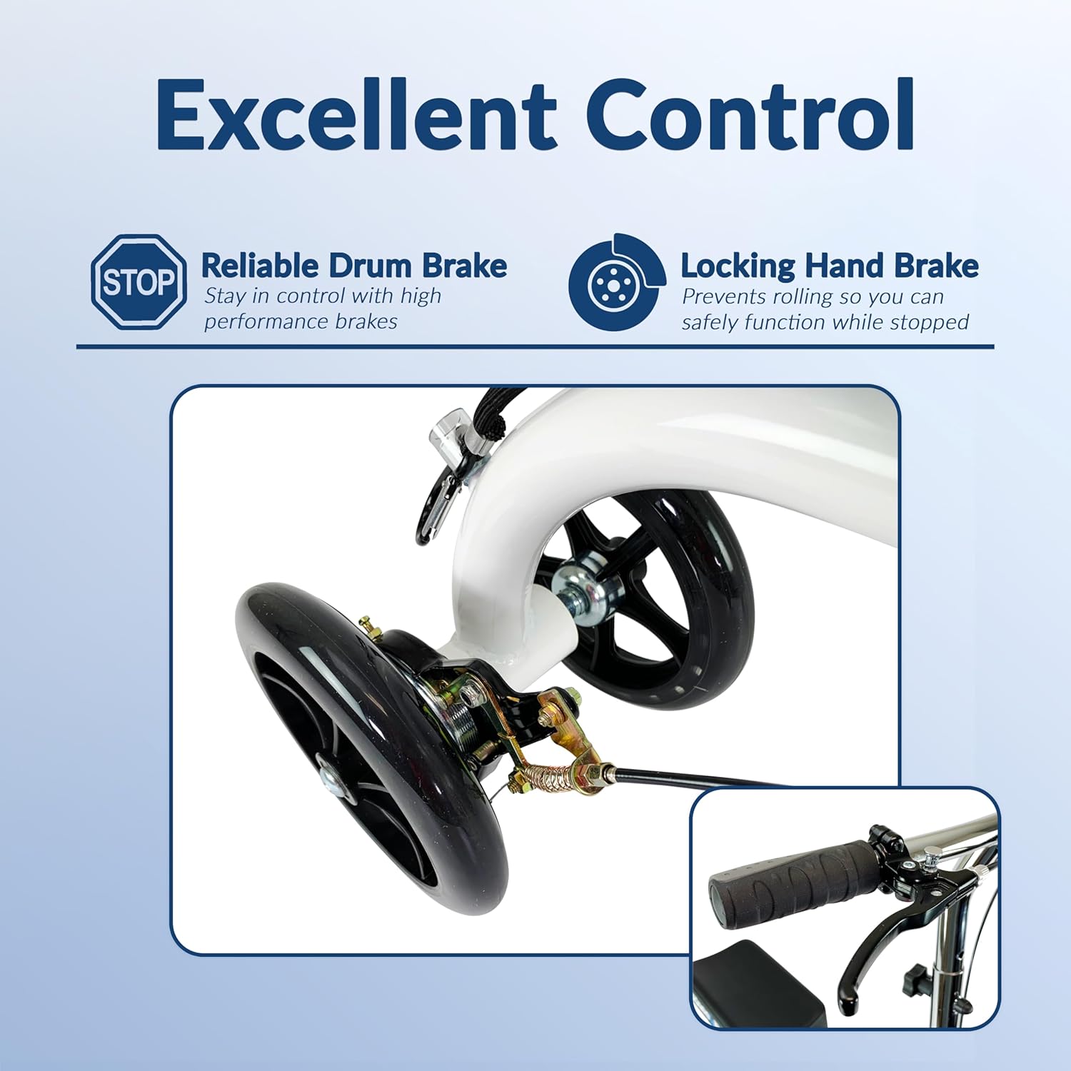 Most Compact All Terrain Knee Scooter for Adults for Foot Surgery Heavy Duty Knee Walker for Broken Ankle Foot Injuries Recovery Leg Scooter Best Knee Crutch Alternative (Green)