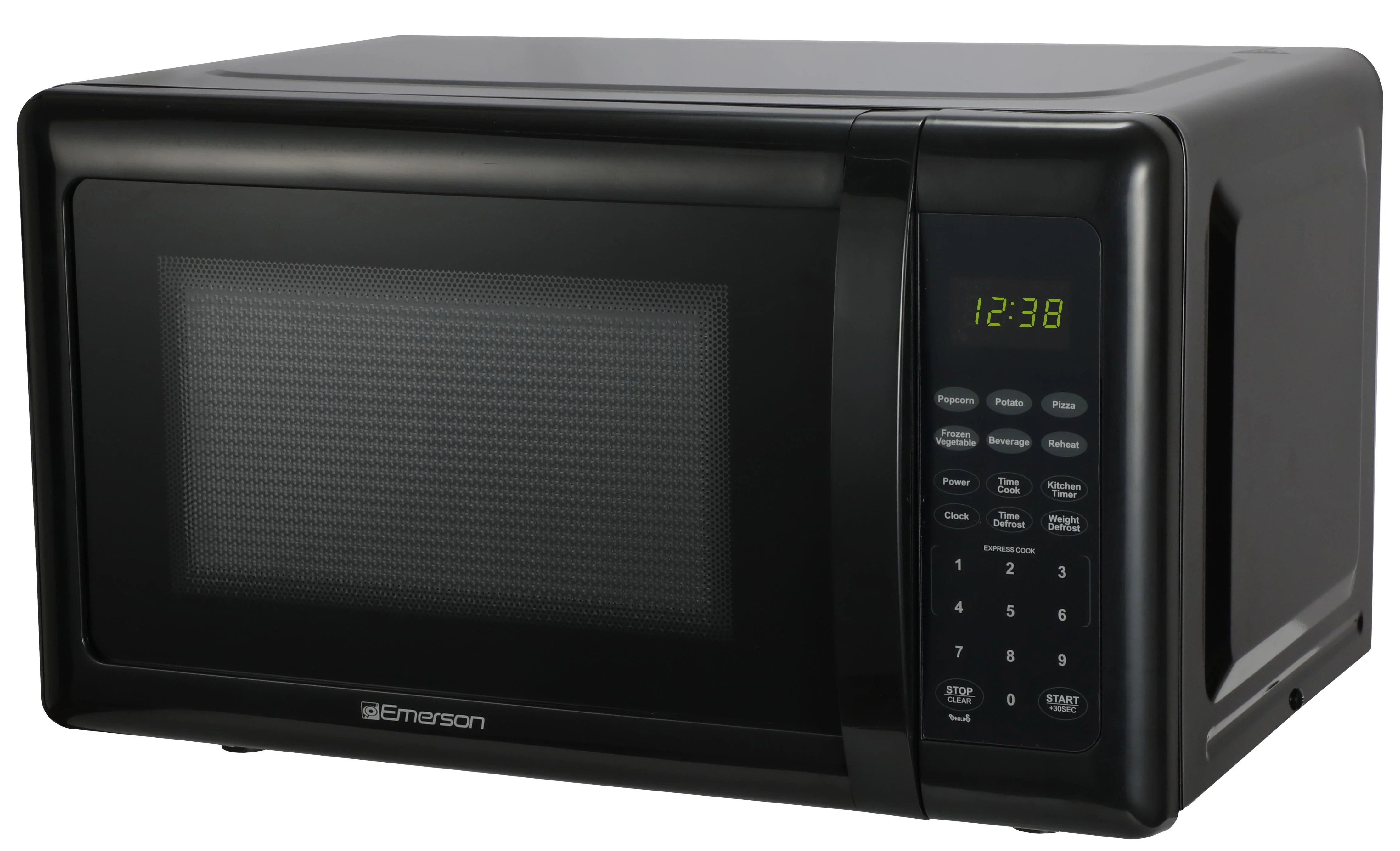 Emerson 0.7 Cu. Ft. 700 Watt, Black Microwave Oven with Touch Control, MW7302B