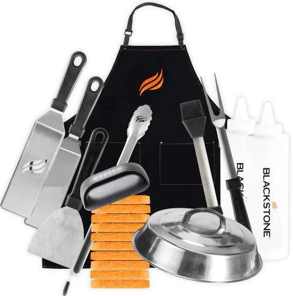 28 Inch Blackstone Griddle 2080 with Hood XL Griddle Original 3-Burner Outdoor Flat Top Grill, with Blackstone Griddle Accessories, Seasoning, and Wholesalehome Gloves and Cloth