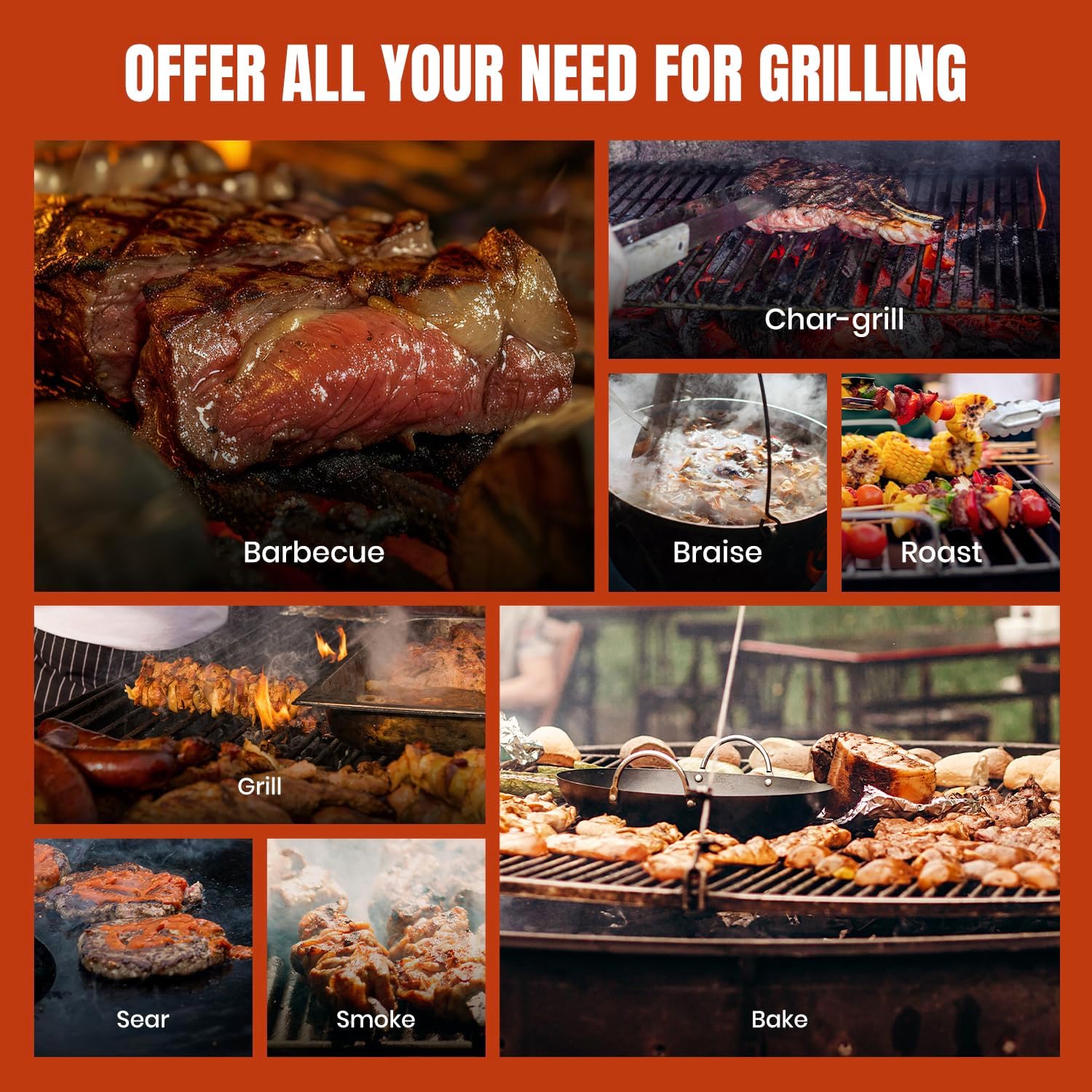 Z GRILLS Wood Pellet Grill Smoker with 552 Cooking Area & Front Shelf for Outdoor BBQ, Smoke, Bake and Roast, 550C