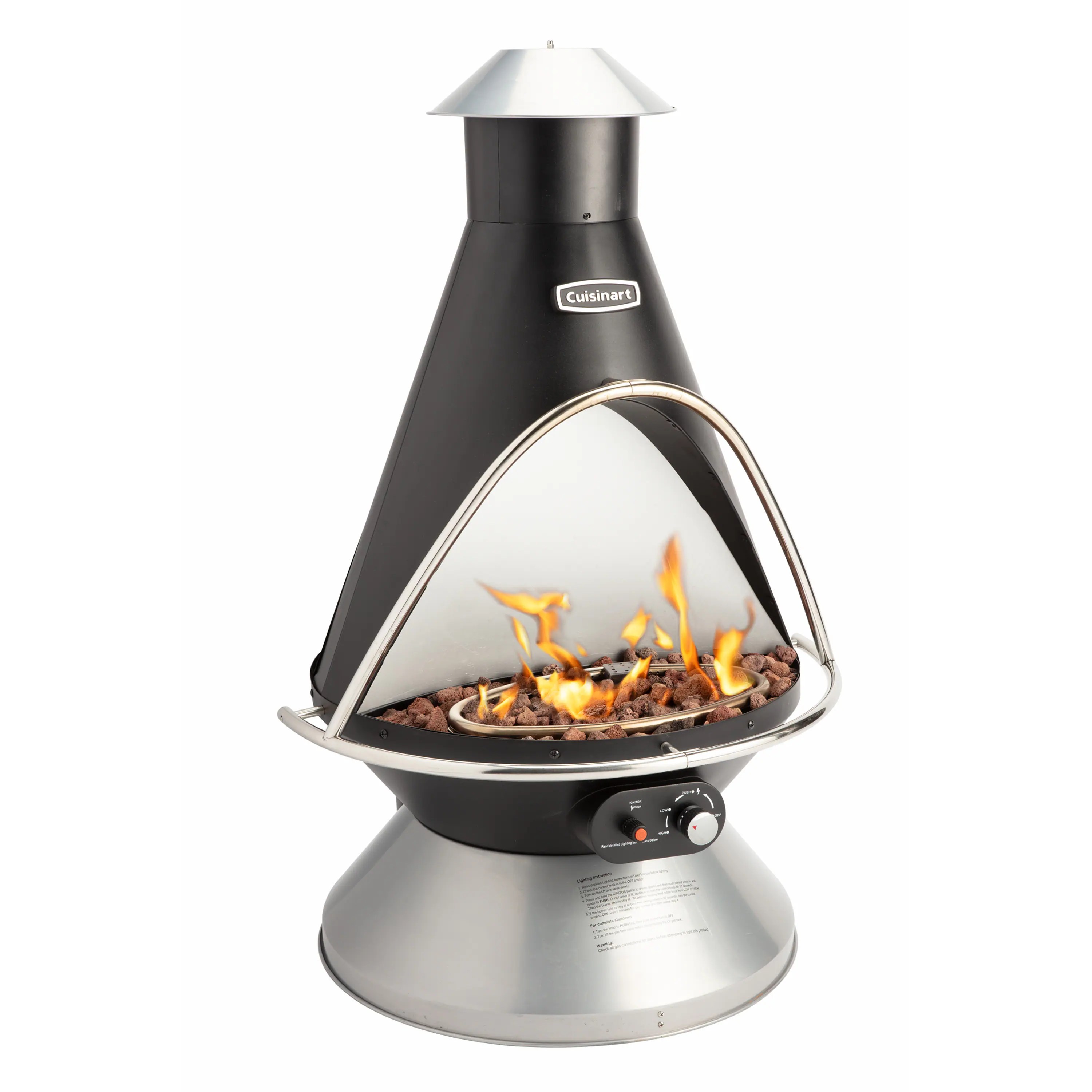 Cuisinart – Chimenea Propane Fire Pit – Black