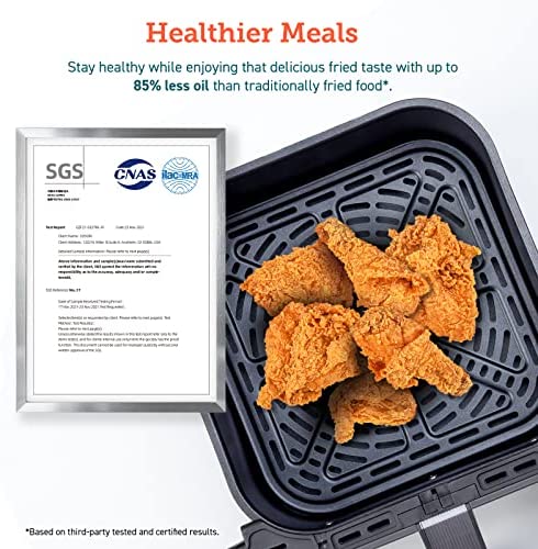 Air Fryer 6.8Qt, Dual Blaze with 360 ThermoIQ Tech