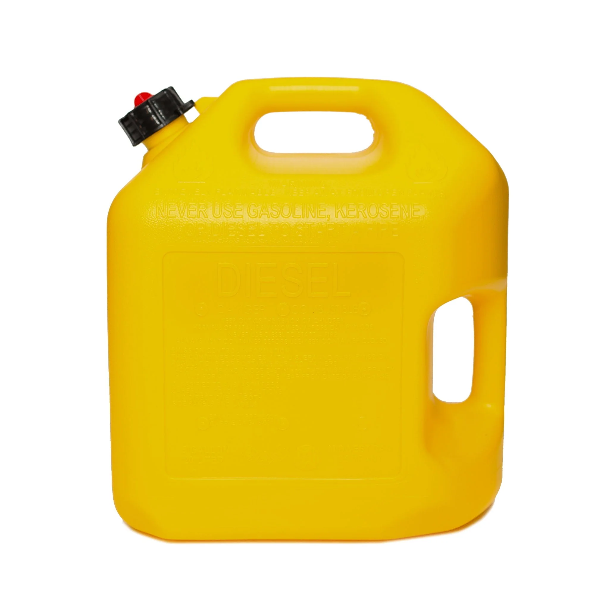 5 Gallon Diesel Can Fuel Container w/ Auto Shut Off (4 Pack)