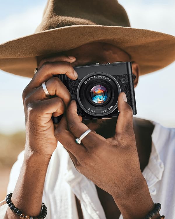 ToAuite Digital Camera, 6X Optical Zoom & WiFi, 5K 30FPS 64MP Vlogging Camera