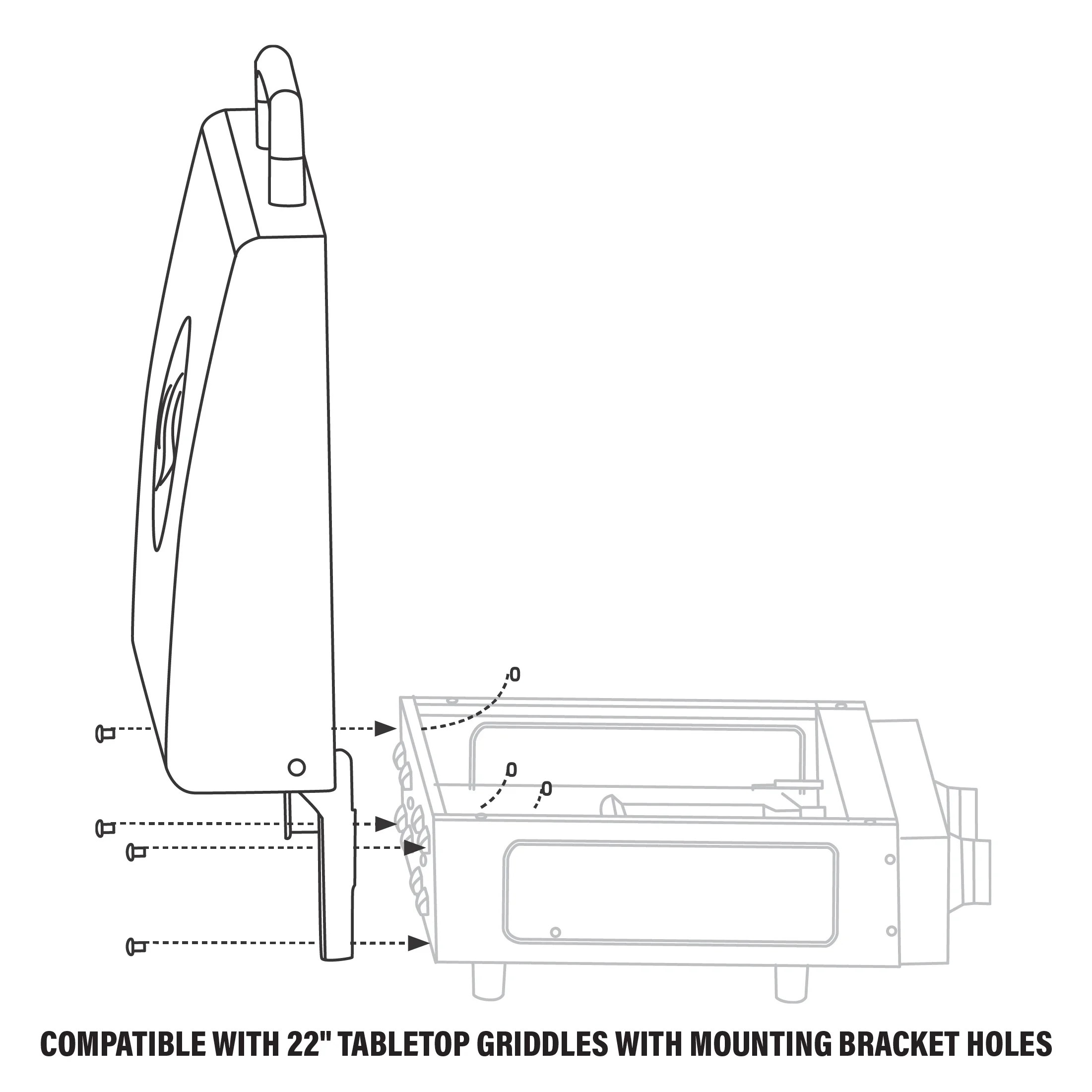 Blackstone Table Top Hood – Fits Blackstone 22′′ Tabletop Griddle