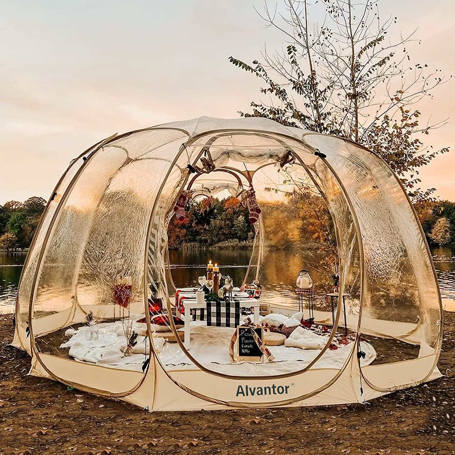 Bubble Tent Pop Up Gazebo, 8-10 Person Igloo Dome Garden Patio Canopy Shelter