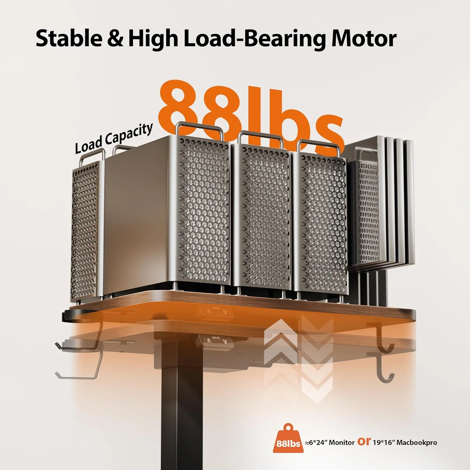 Electric Standing Desk 48 x 24 Inches Height Adjustable Desk