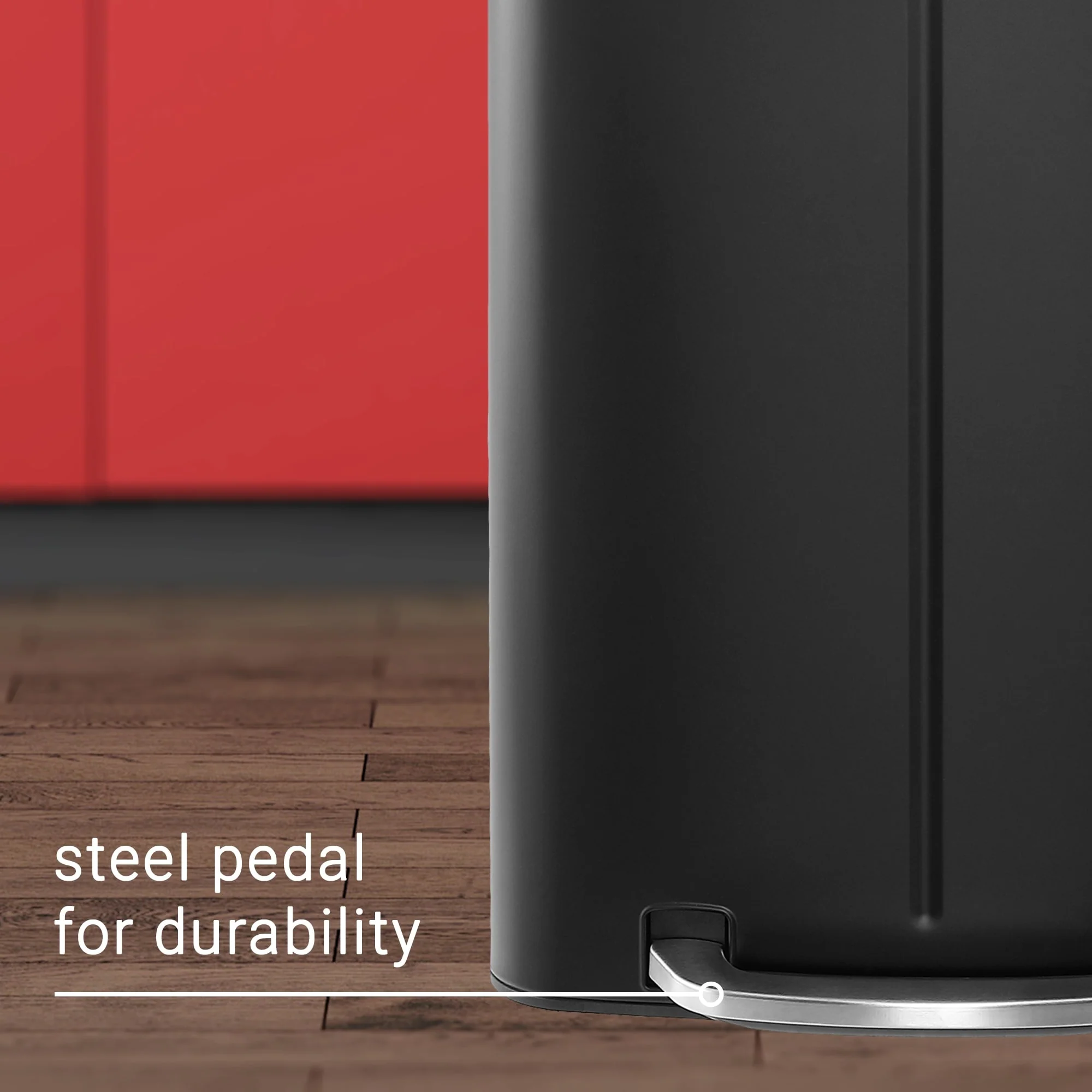 happimess 10.6-Gallon Double Bucket Trash Can with Soft Close Lid