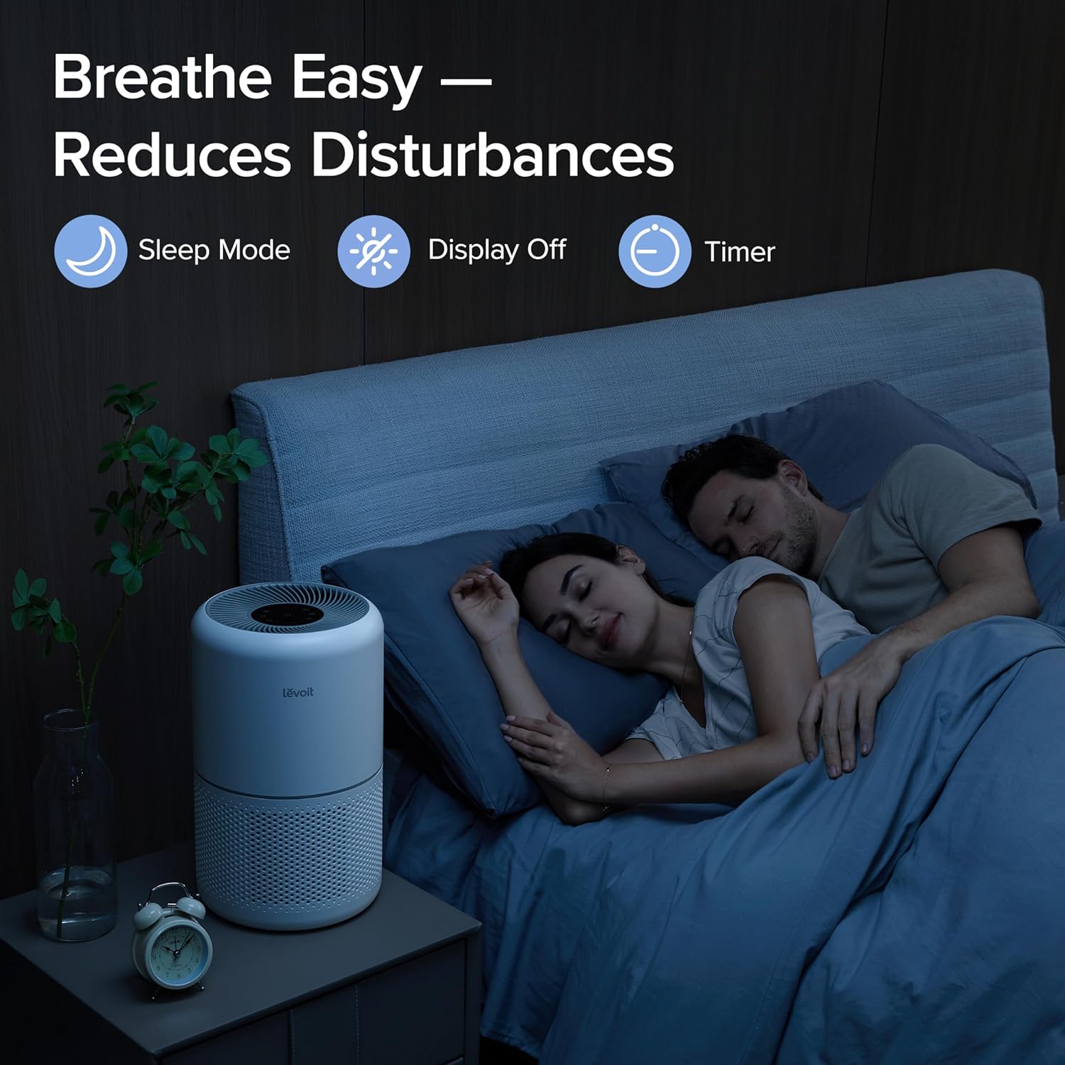Air Purifier for Home Allergies Pets Hair in Bedroom & Standing Fan for Bedroom, 82ft CirculAir 120° Oscillating Fan