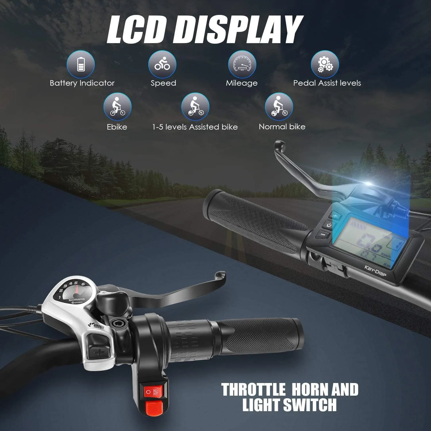 Speedrid Electric Bike 48V 500W Fat Tire Electric Bike Snow Bike 26′′ 4.0, 48V 10Ah Removable Battery and Professional 7 Speed