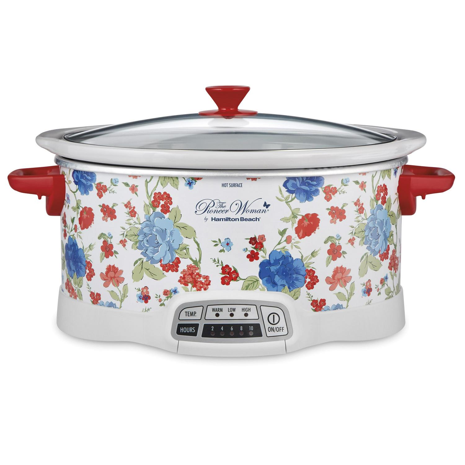 2025 The Pioneer Woman Classic Charm 7-qt Programmable Slow Cooker by Hamilton Beach