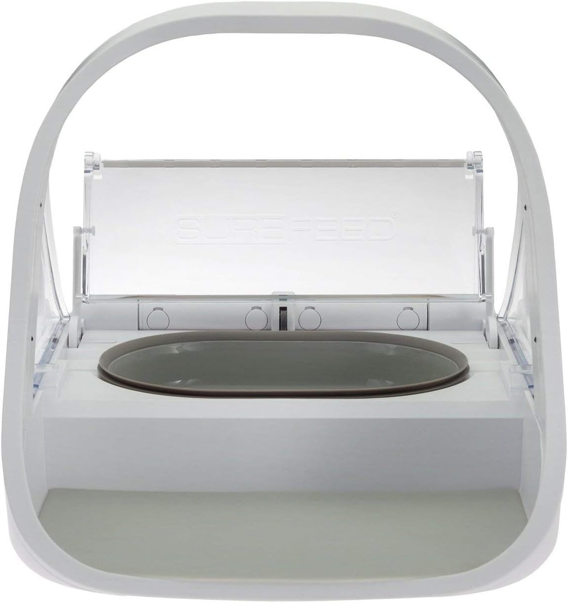 Automatic Pet Feeder -Microchip Pet Feeder  MPF001  Suitable for Both Wet and Dry Food  Bonus eOutletDeals Pet Towel