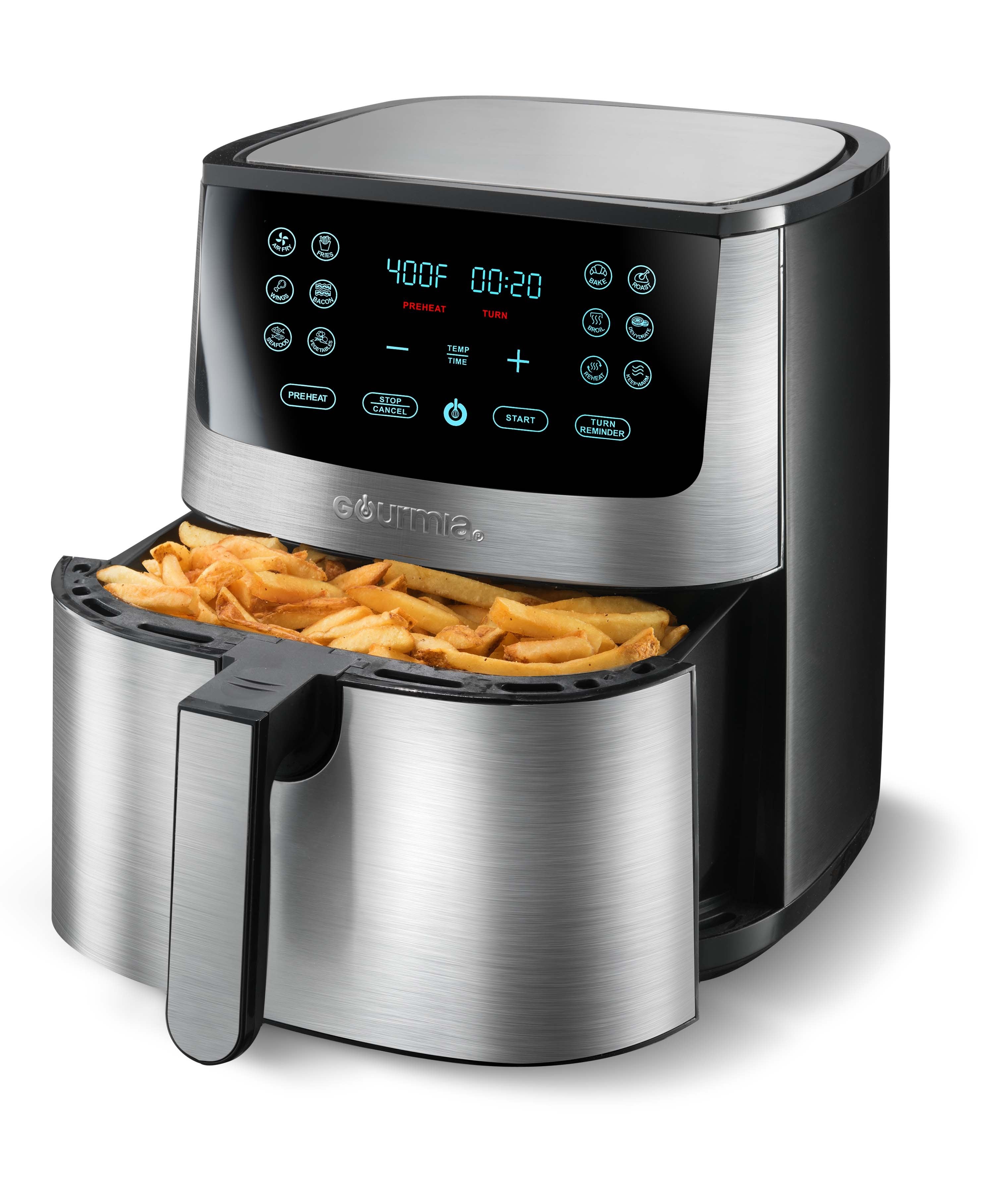 Gourmia 8-Qt. Stainless Steel Digital Air Fryer