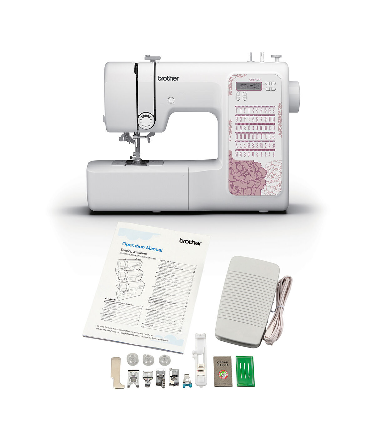 Brother CP2160M Light Mauve Floral Computerized Sewing Machine