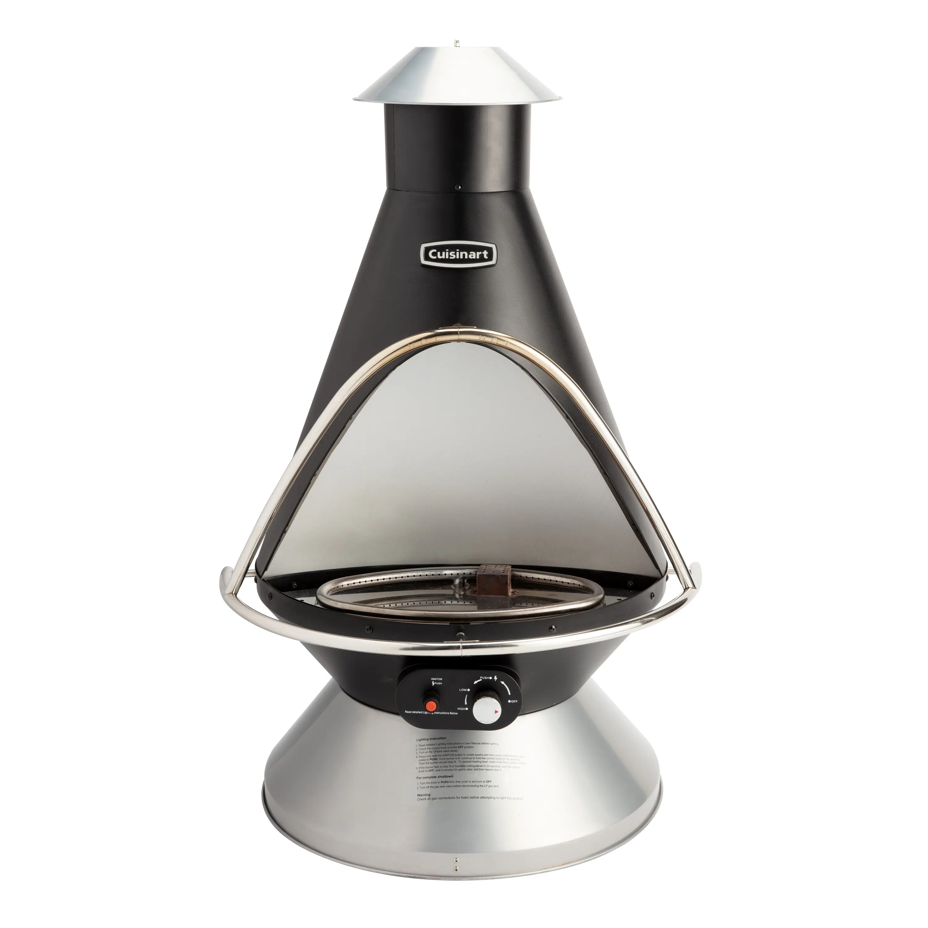 Cuisinart – Chimenea Propane Fire Pit – Black