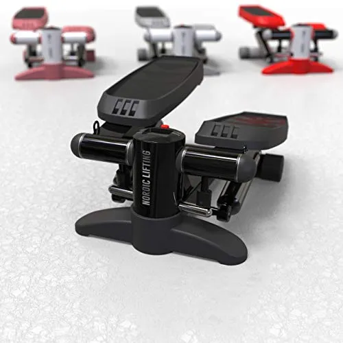 Mini Stepper & Stair Climber Machine - W/Resistance Bands Set - Portable Step Exercise