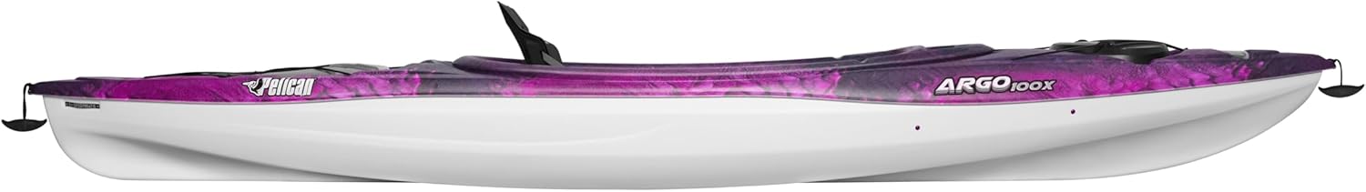 2025 Pelican Argo 100X EXO – Premium Sit-in Recreational Kayak – Exo Cooler Bag Included – 10 ft – Stardust