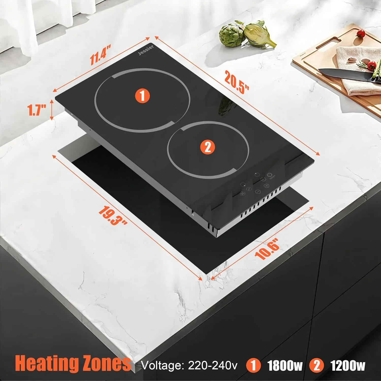 Electric Cooktop 30 Inch - 5 Burners Built-in Ceramic Cooktop, 30