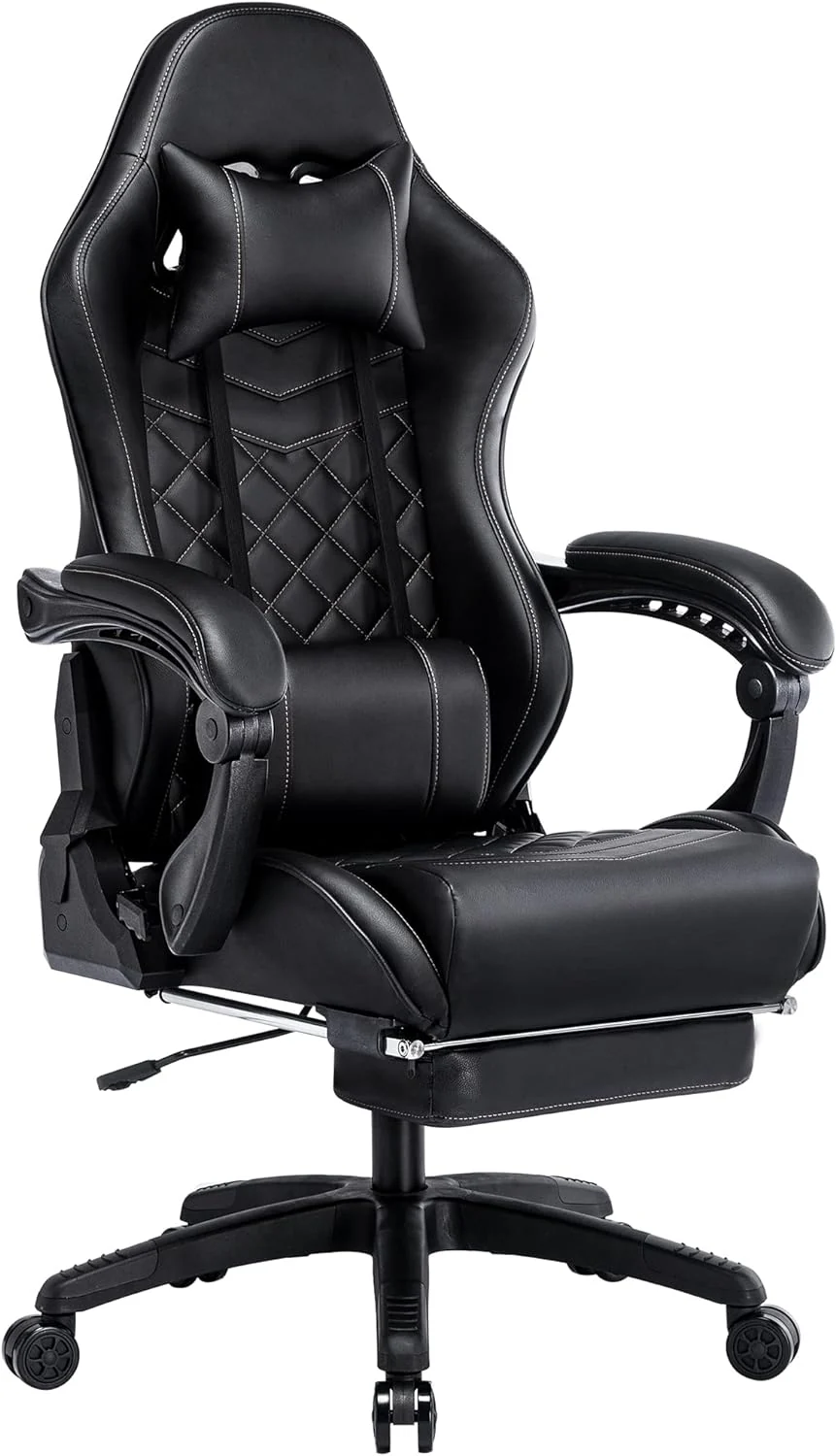 2025 Classic PU Leather Large and Tall Ergonomic Computer Chair