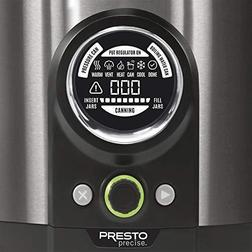 2025 Presto 02144 12Qt Digital Canner, Black Stainless