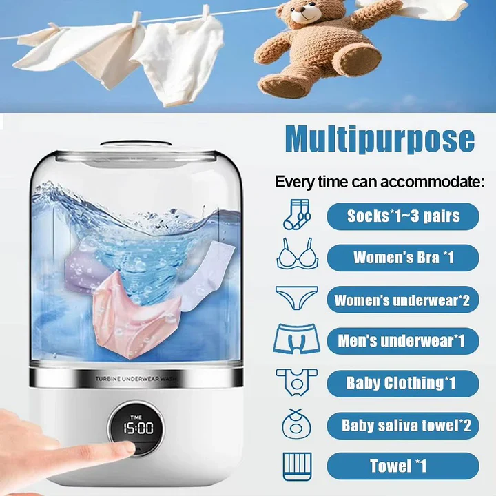 Mini Rechargeable Washing Machine