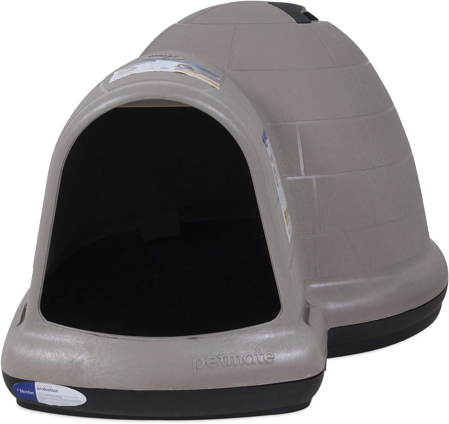 2025 Petmate Indigo Dog House (Igloo Dog House, Made in USA with 90% Recycled Materials, All-Weather Protection Pet Shelter) for XL Dogs -90 to 125 pounds, Made in USA
