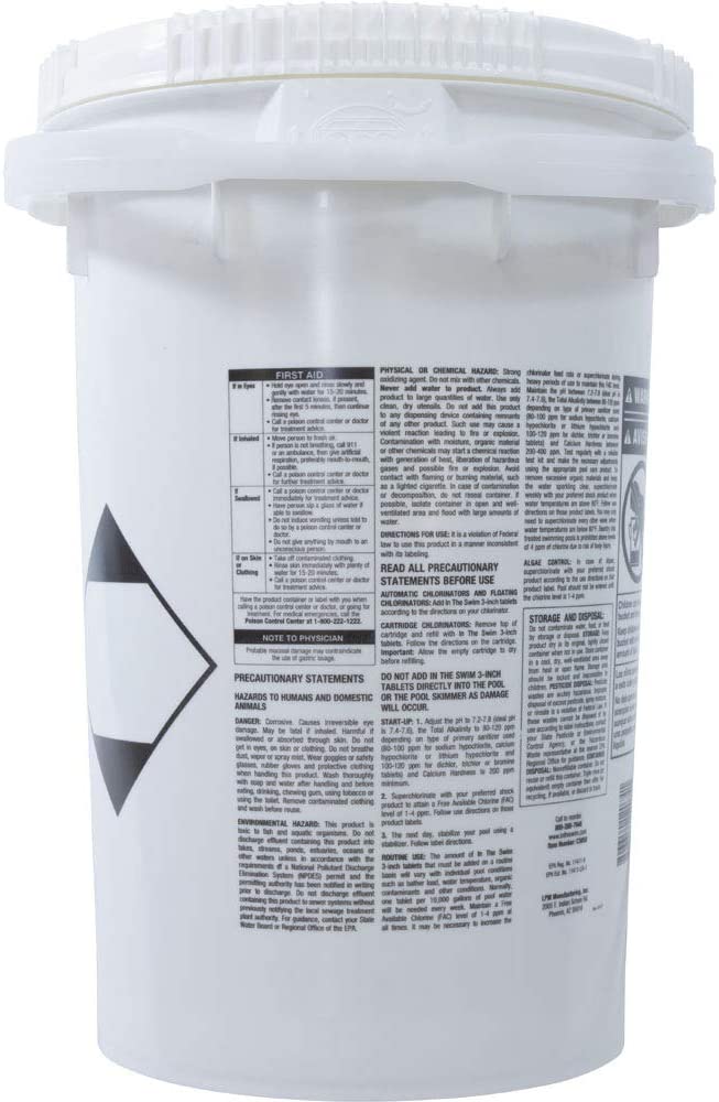 2025 3 INCH CHLORINE TABLETS – 50 LBS