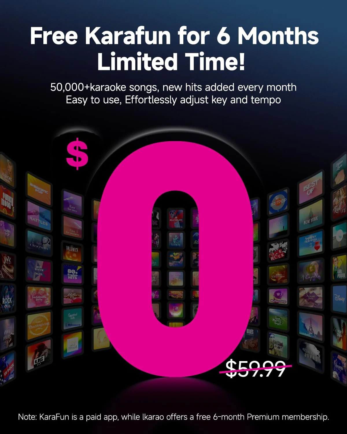 IKARAO Karaoke Machine for Adults with 10.1