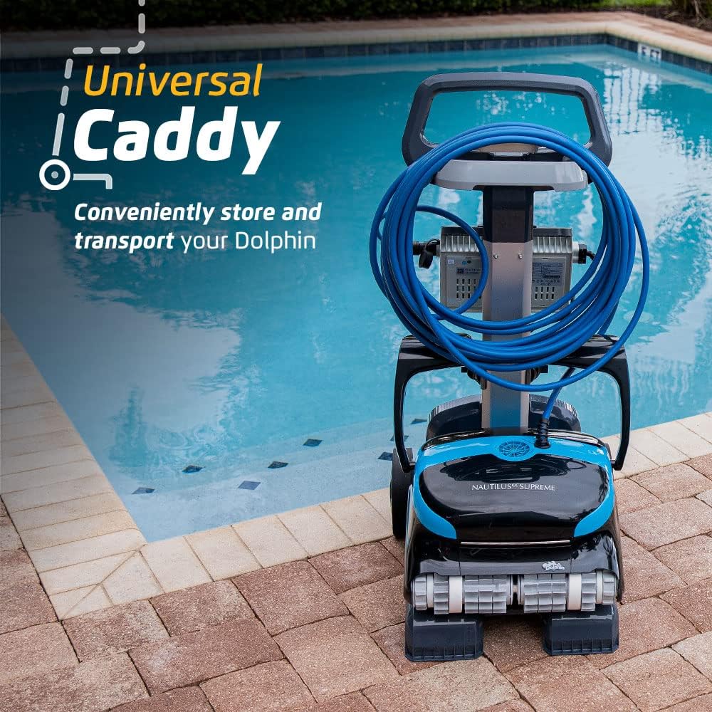 Dolphin Nautilus CC Plus Wi-Fi Automatic Robotic Pool Vacuum Cleaner, Always Cleaning, Never Charging, with Wall Climbing Scrubber Brush, Ideal for In-Ground Pools up to 50 FT in Length