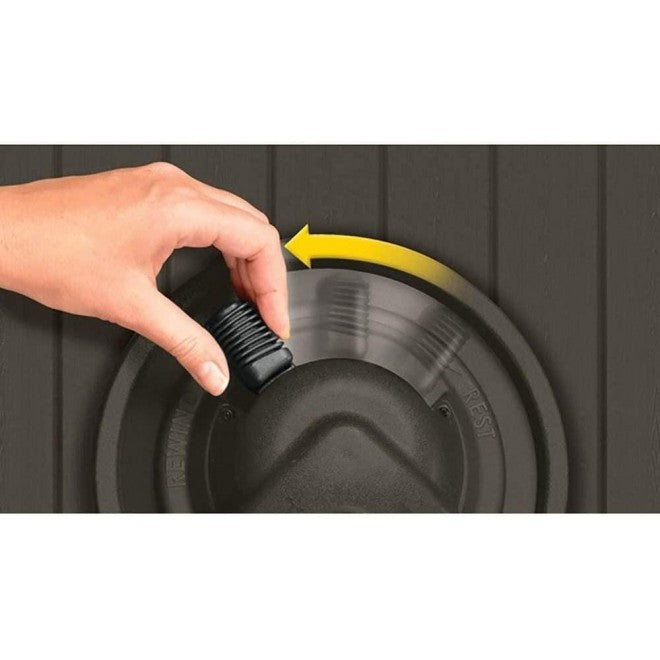 Suncast 125 Aquawinder Auto Rewind Water Powered Yard Hose Reel, Java (2 Pack)